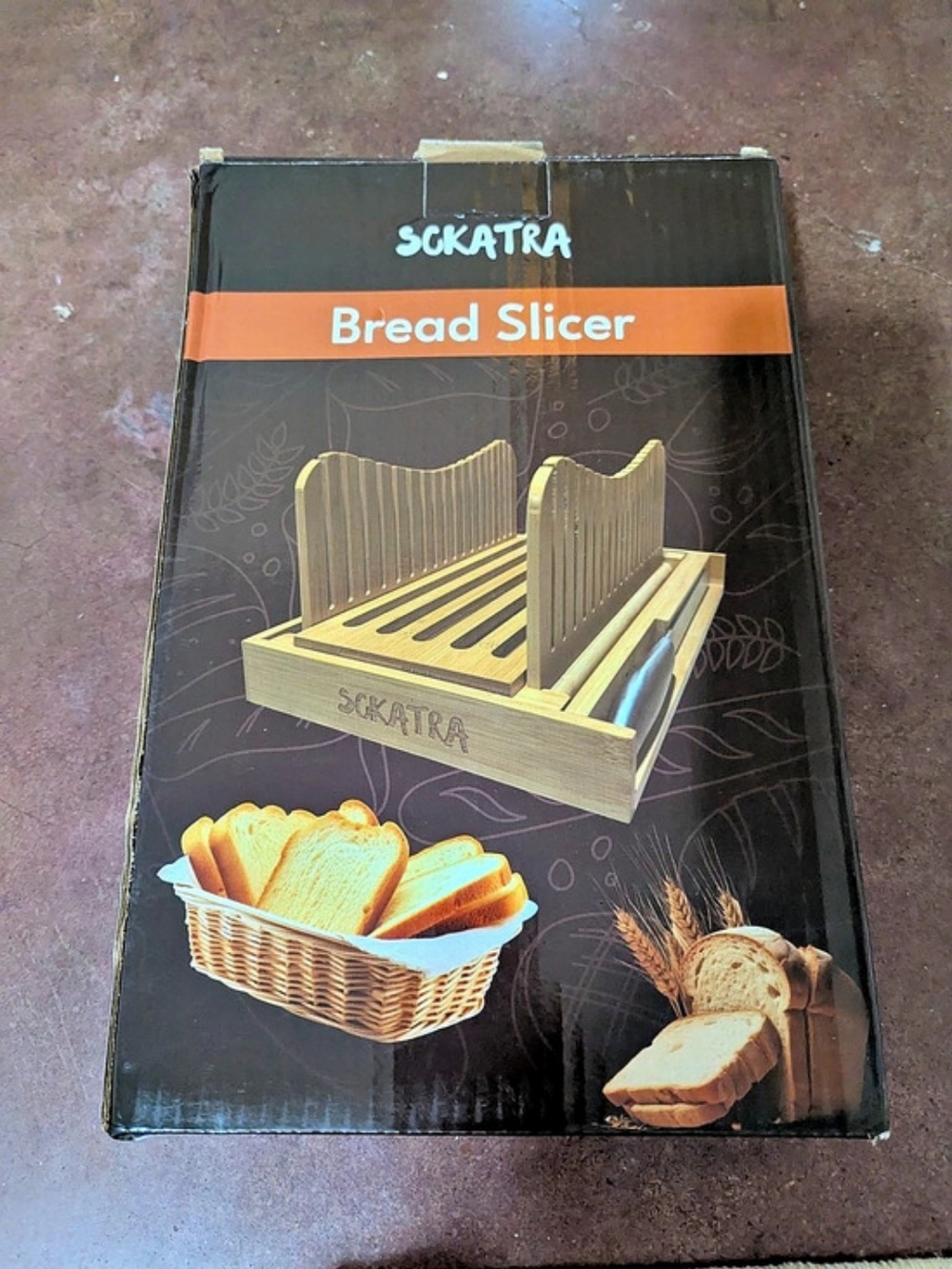 SKATRA Bread Slicer with Knife NWT